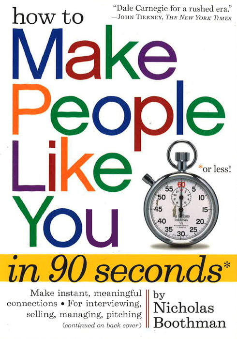 How To Make People Like You In 90 Seconds Or Less Online Sale