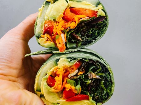 Sesame Avocado Hummus Wrap Fashion