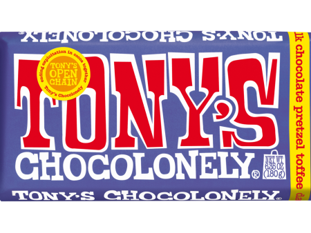 Tony s Chocolonely Dark Milk Pretzel Toffee For Discount