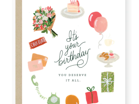 2021 Co. You Deserve It All Birthday Card Online