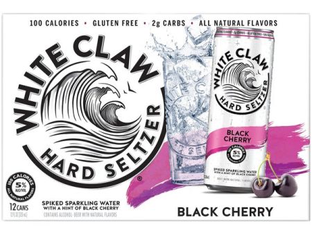 White Claw Hard Seltzer Black Cherry 12pk Cans Fashion