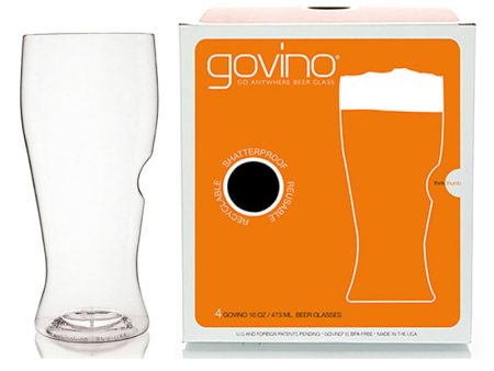 Govino 16oz Beer Glasses - 4pack Online now