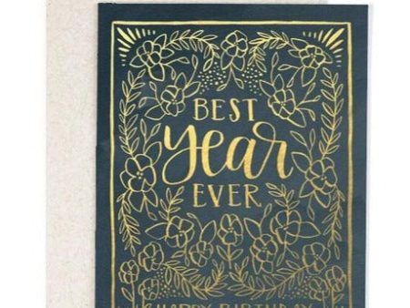 1Canoe2: Best Year Ever Birthday Card Cheap