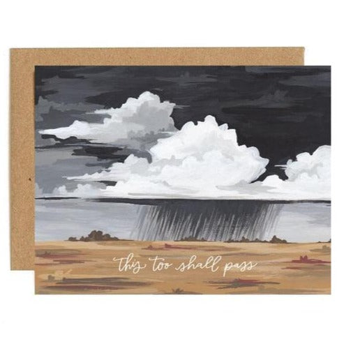 1Canoe2: This Too Shall Pass Storm Sympathy Card For Sale