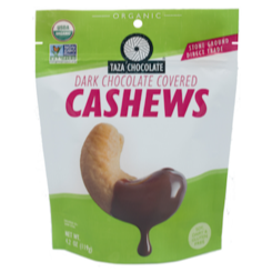 Taza Organic Chocolate Covered Cashews Supply