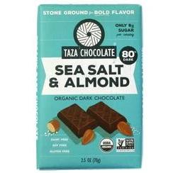 Taza Sea Salt & Almond Chocolate Bar Sale